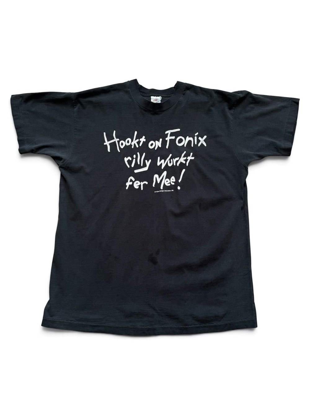 vintage FUNNY Hookt On Fonix single stitch tee